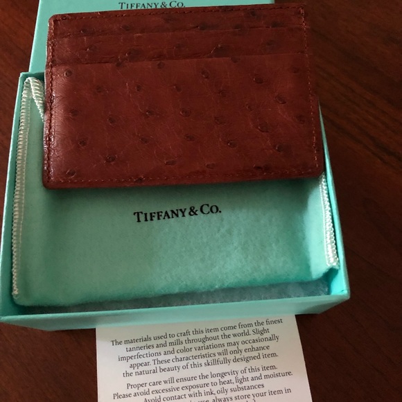 Tiffany & Co ostrich card case